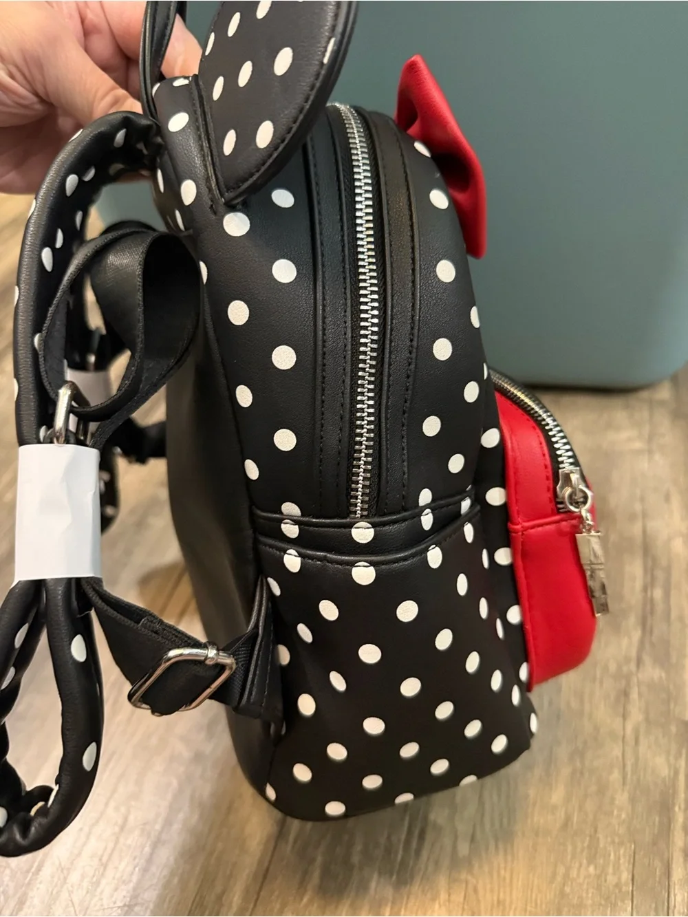 Loungefly Polka Dot Minnie Mouse Backpack - Black & Red